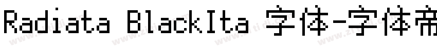 Radiata BlackIta 字体字体转换